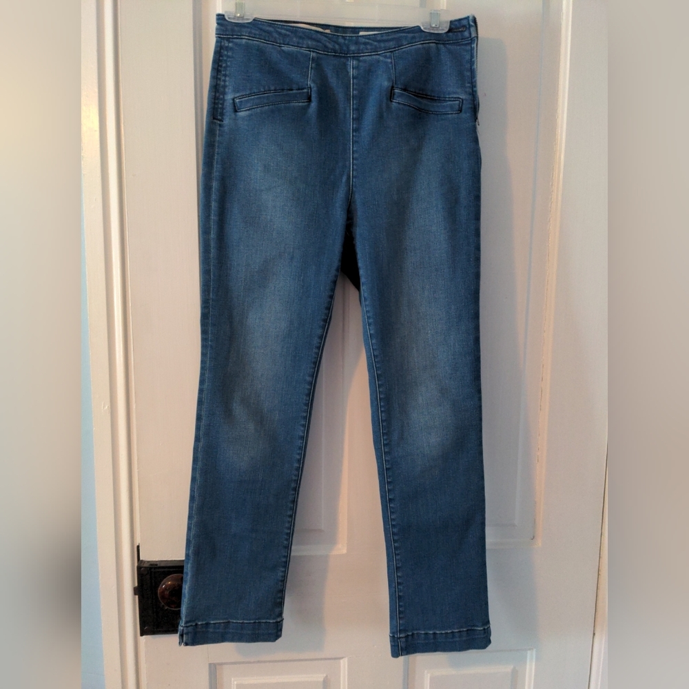 Anthropologie Pilcro 27 High Rise Cropped Jeans Medium Wash
